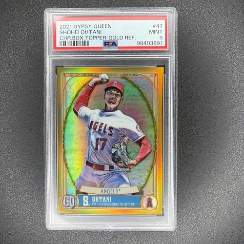 2021 Topps Gypsy Queen Chrome SHOHEI OHTANI GOLD Refractor SP /50 PSA 9