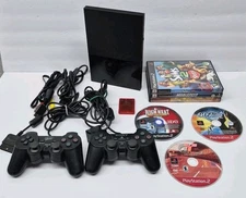 Sony PlayStation 2 Ps2 Slim / SCPH-90001 Console Bundle With Accessories. Tested