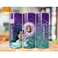 Drinkware 20 OZ Disney Aladdin Jasmine's Royal Tea Portable Drinking Tumbler