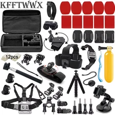 Yoethan Accessories Kit for Gopro Hero 13 12 11 10 9 8 7 6 5 4 3 Black Max Go Pr