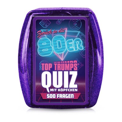 Top Trumps Quiz 80er | Spiel | Deutsch (2021) | Brettspiel | Winning Moves