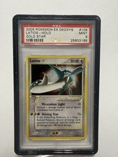 Pokémon EX Deoxys EU Latios Gold Star Holo 106/107 PSA 9 2005 SWIRL on eBay