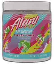 *2027-1-31* Alani Nu Pre Workout Powder Cherry Twist, Amino Energy Boost