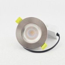 Integral LED Fire Rated Downlight 6W Warm White 3000K IP65 Satin Nickel