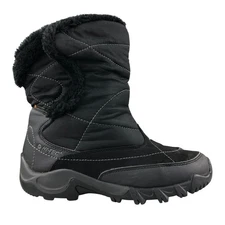 Hi-Tec Women's Size 8 Abisko 200 Black Waterproof Faux Fur Lined Winter Boots