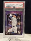 2025 Topps Flagship 2 Shohei Ohtani Purple Foil /75 #98 LA Dodgers Pop 2 PSA 8