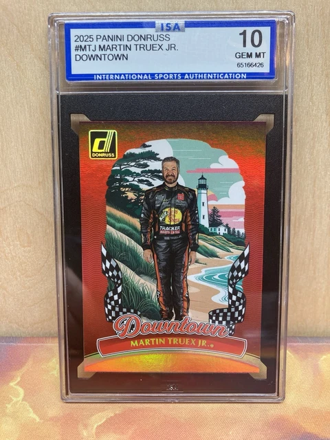 2025 Panini Donruss NASCAR Downtown Martin Truex Jr. - Graded Gem 10 Racing