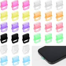 30 Pcs Colorful USB C Dust Plugs for Type-C Devices and Accessories