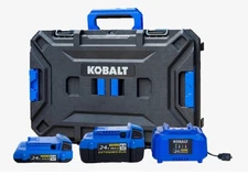 Brand New Kobalt 24V - 2-Pack Lithium-Ion Battery Starter Kit