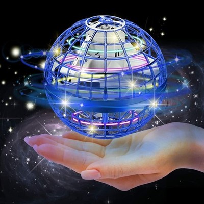 Fliegender Orb Ball Blau Handgesteuert LED USB Aufladbar Kinder 6+