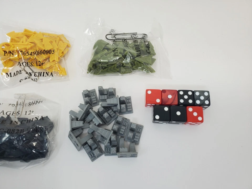 2008 Risk Board Game Parts Replacement Pieces Arrows Dices Factories - Image 3 of 3