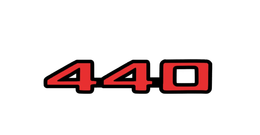 Pair - 2 Color 440 Decal Emblem V8 Dodge Chrysler Plymouth Mopar - Image 2 of 4