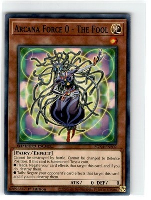 Yu-Gi-Oh! Speed Duel Arcana Force 0- The Fool 1st Edition SGX4-ENB02 Lightly