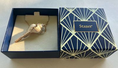 Stauer Oceanus Muschel Hitrit Gold getauchte Muschel & Halskette 53673