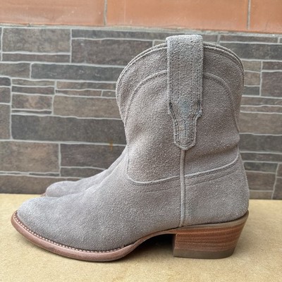 Tecovas Damen The Casey Wildleder Gr. US 6,5 B Granitgrau Leder Stiefelette #582