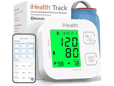 Ihealth Track Smart Upper Arm Blood Pressure Monitor with Wide Range Cuff That F