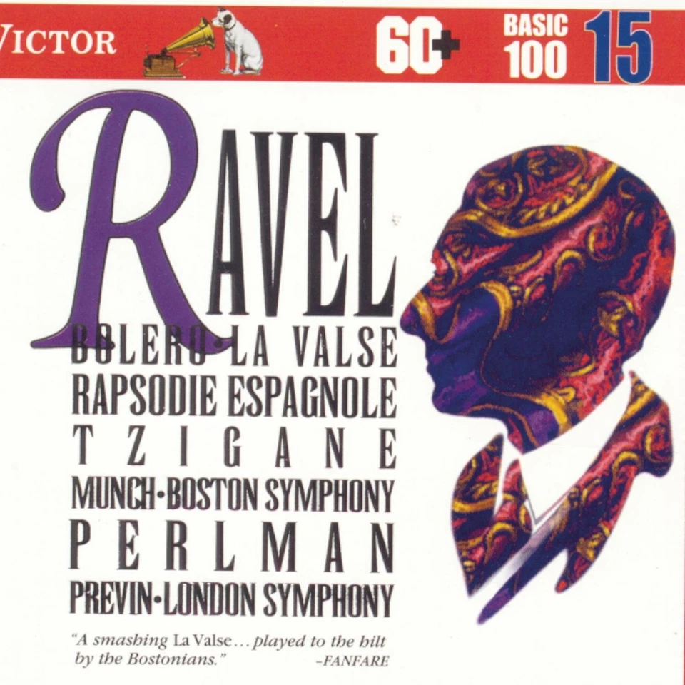 Itzhak Perlman Ravel: Bolero; La Valse; Rapsodie Espagnole RCA  (CD) (US IMPORT) - Image 2 of 2