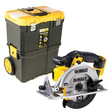 DeWalt DCS391 18V Circular Saw 165mm + 19" Heavy Duty Rolling Storage Toolbox
