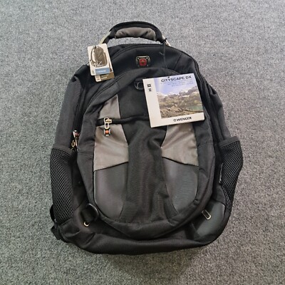 Wenger Cityscape DX Backpack Black With 16'' Laptop Pocket And Tablet Pocket NWT