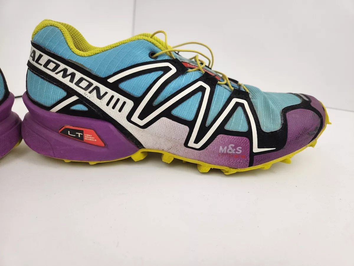 Salomon Womens Speedcross 3 Purple Blue Running Shoes Sneakers 6 | eBay