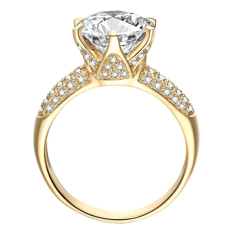 Topaz Yellow Gold White Fashion Rings