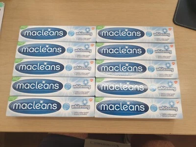 Macleans Whitening Toothpaste 100ml Enamel Protection GSK X10 £18.99 FREEPOST