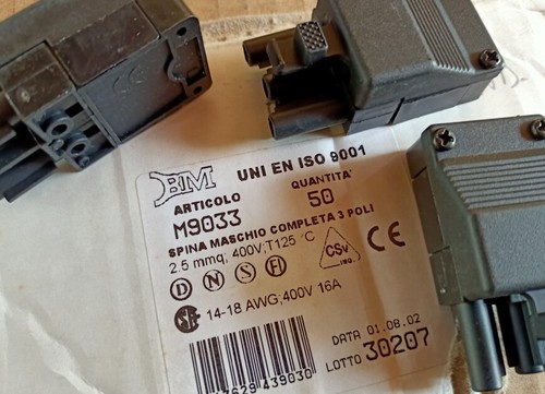 BM M9033-M9034-M9039 POLARISIERTER SCHNELLKUPPLUNG FÜR ELEKTROANSCHLUSS - Bild 18 von 25
