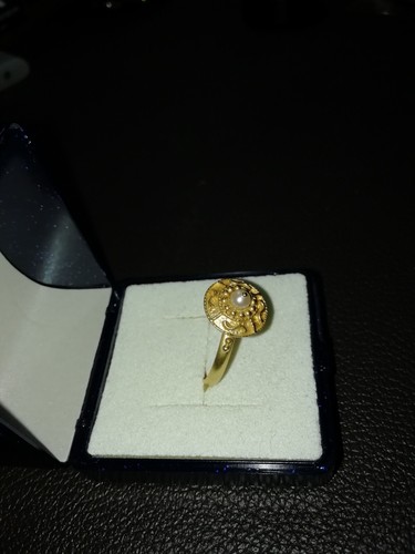 Seltener Echter Ring Gold 750 gest. +Krone +Punze Goldschmiedearbeit Gr.18 3gr. - Bild 11 von 12