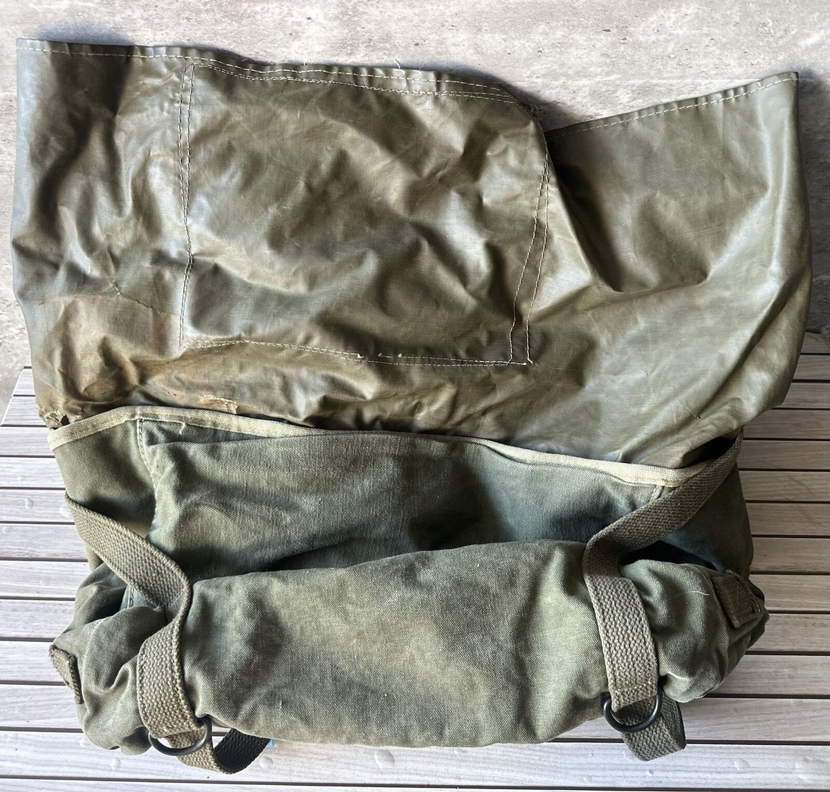 Vintage WWII US ARMY Cargo Bag M-1945, cargo field pack – Canvas