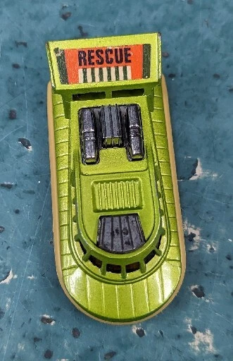 1972 Matchbox Superfast Rescue Hovercraft No.72 & 2 Green Paint  - Image 2 of 4