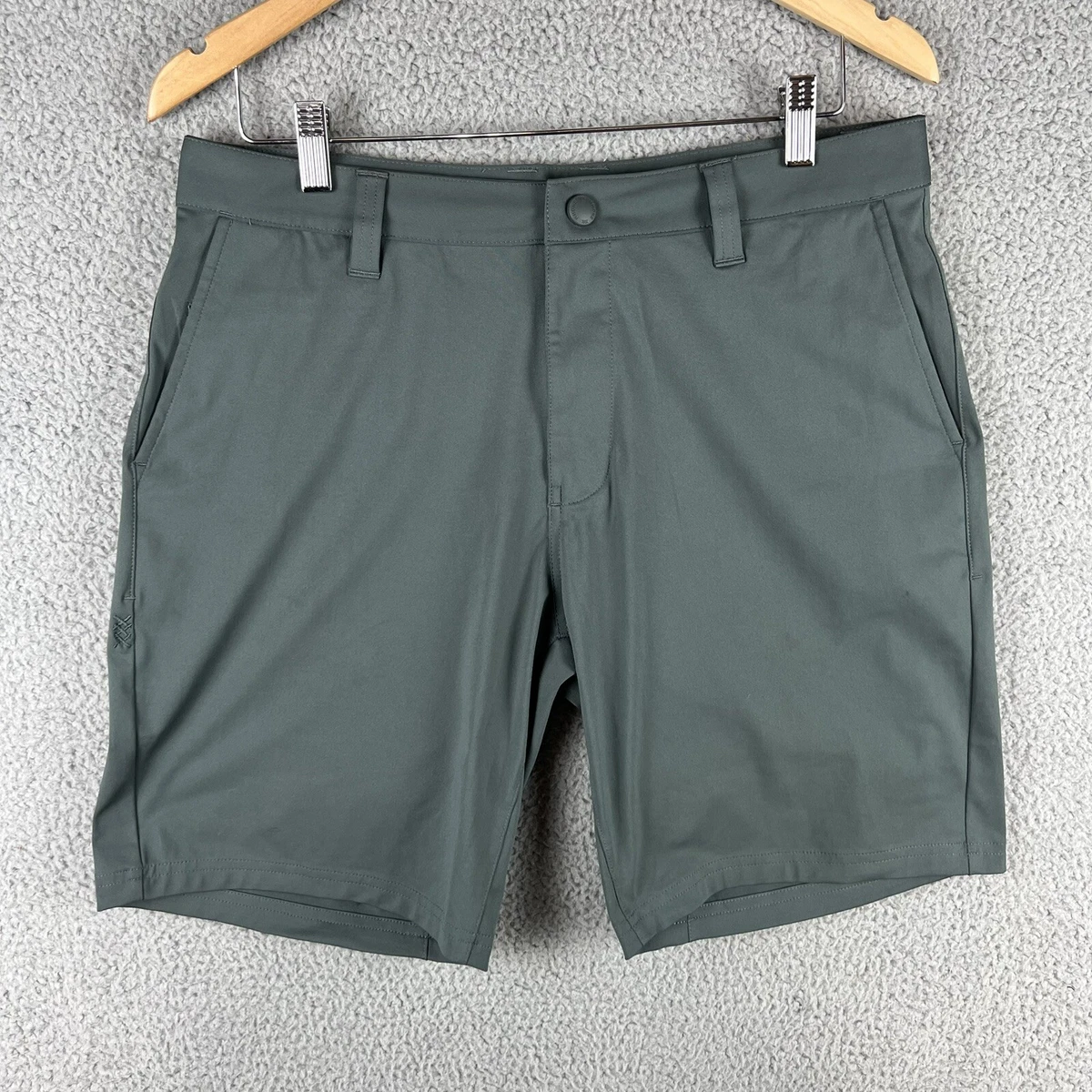 RHONE Shorts Men s 32 Slate Green 9 Inch Inseam Commuter Stretch