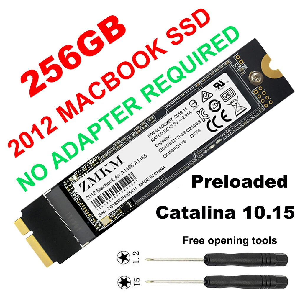 256GB SSD Replace THNSNS128GMFP For MacBook Air 11&#034; A1465 13” A1466 Mid 2012 |