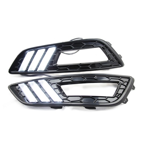 Luces de circulación diurna LED DRL ámbar blanco lámpara indicador apto para Ford Focus 2015 16 - Imagen 4 de 8