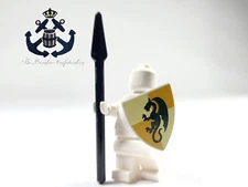 LEGO Castle Kingdoms Knight Minifigure Shield Green Dragon + Spear 3846pb028