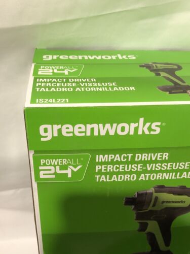 Greenworks 24V Cordless Impact Driver, (2) 2.0Ah Batteries, BAG IS24L221 NEW - Picture 5 of 5