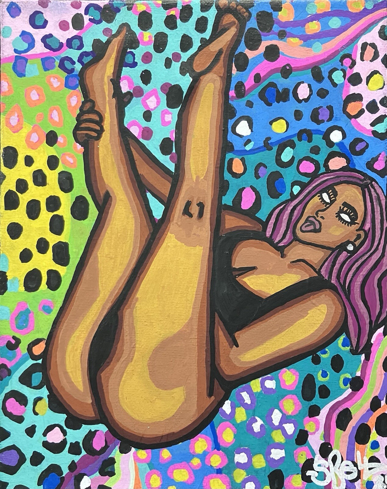 Painting 8 X 10 Original Art By Sbell Acrylic On Stretched Canvas