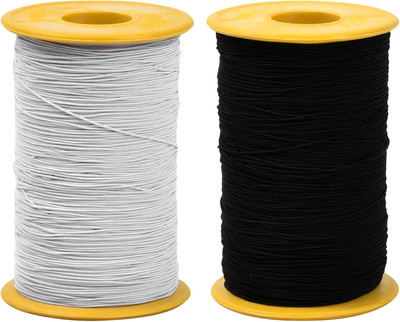 Elastisch Faden, 0.5mmx320m Gummikordel Stretch Fabric Crafting Beading Cord Fad