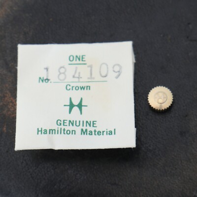 NOS Hamilton Watch Crown Part #184109 New Old Stock Genuine Watchmakers (C1D5)