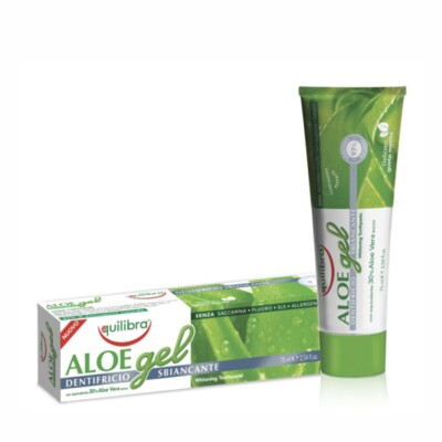 8000137010875 Equilibra Aloe Whitening Toothpaste pasta do zębów wybielająca 75m