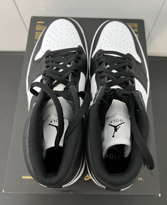New Nike Air Jordan 1 Retro High Golf Panda Black White DQ0660 101