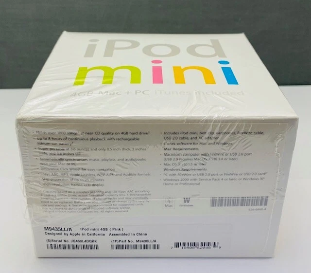 Apple iPod Mini 1st Generation Pink 4gb Mac + PC - M9435LL/A - Image 2 of 4