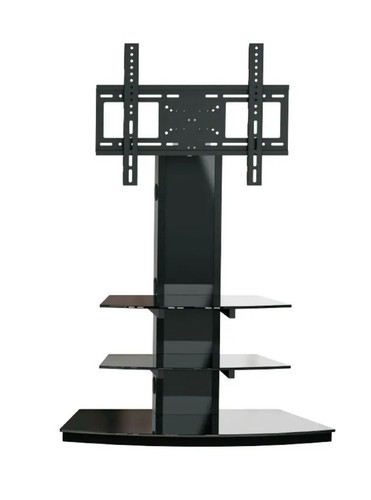 Smart TV Standkonsole Standfuß Rack Drehsystem, Farbe Schwarz Hochglanz.