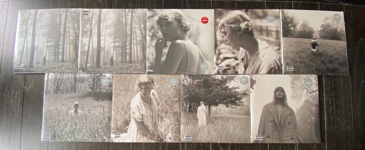 Taylor Swift Folklore Set of 9 Vinyls - All Sealed | eBay