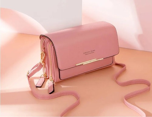 Bolso Bandolera Pequeño para Mujer Cuero Teléfono Celular Cartera Bolsos de Hombro Cartera - Imagen 19 de 23