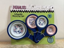 PEANUTS SNOOPY Collapsible Measuring Cups 4 PC Set NEW