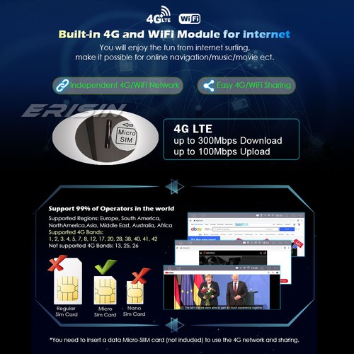 10.25" IPS Android 13 Autoradio GPS DAB+CarPlay 64GB Wifi 4G BMW 5er F10 F11 CIC - Bild 11 von 14