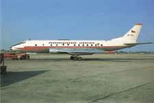 Postcard Airline CESKOLOVENSKE AEROLINTE Tupolev Tu-124A OK-TEA CC9.