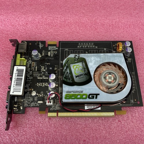GeForce 8500GT PV-T86J-WAJG 450M 256MB DDR2 Svideo DVI VGA PCIe graphics card - Picture 2 of 4