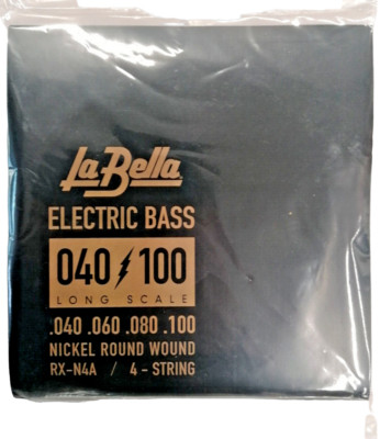 LaBella RX-N4A Nickel Round Wound Bass Wetsuit Set 4 String Bass Light 40-100