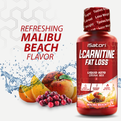 L-CARNITINE Fat Loss - Metabolism Activator - Malibu Beach 1500mg / 24  Servings